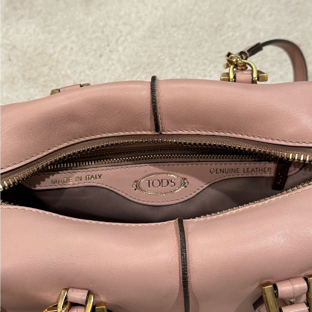 Tod’s D Cube Leather Bauletto Mini pink bag handbag crossbody satchel purse - Picture 11 of 12